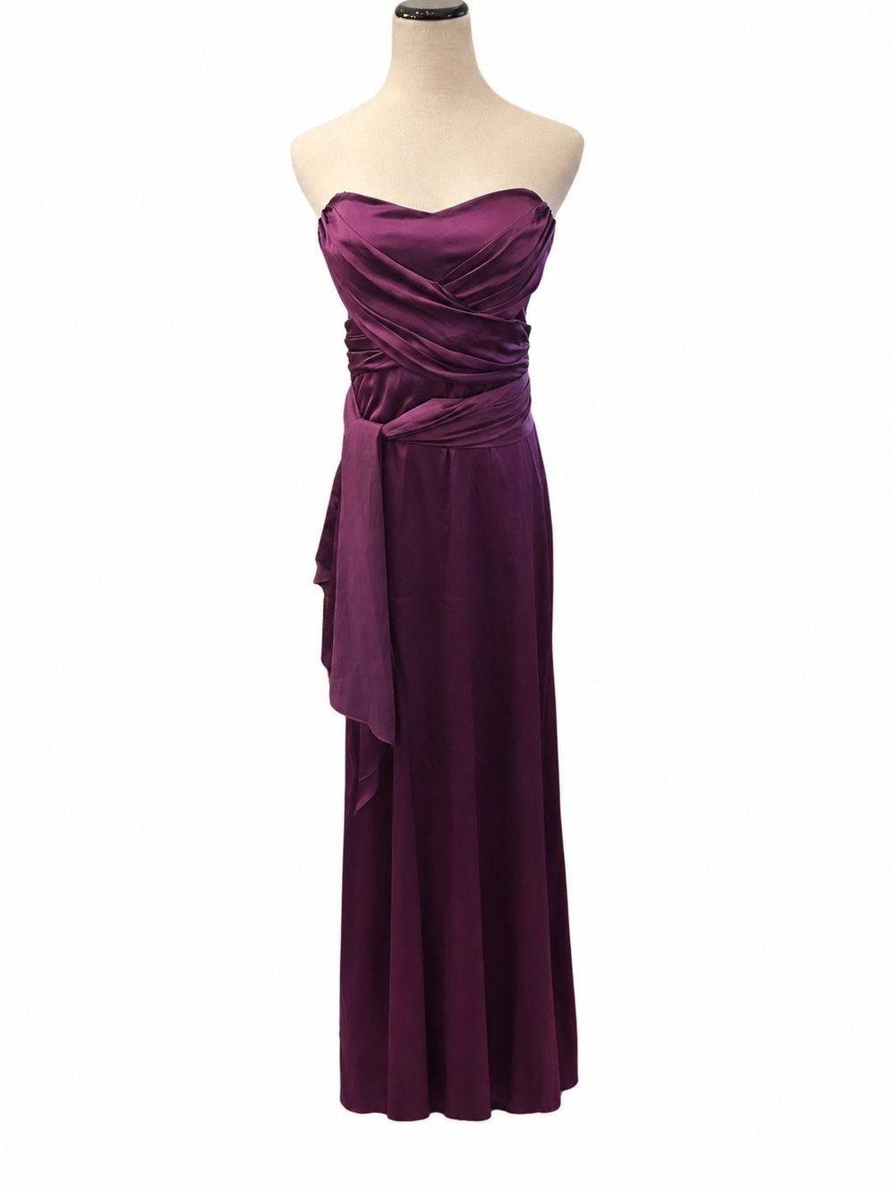 David Meister Strapless Mob Wife Gown Jewel Tone Sz 10